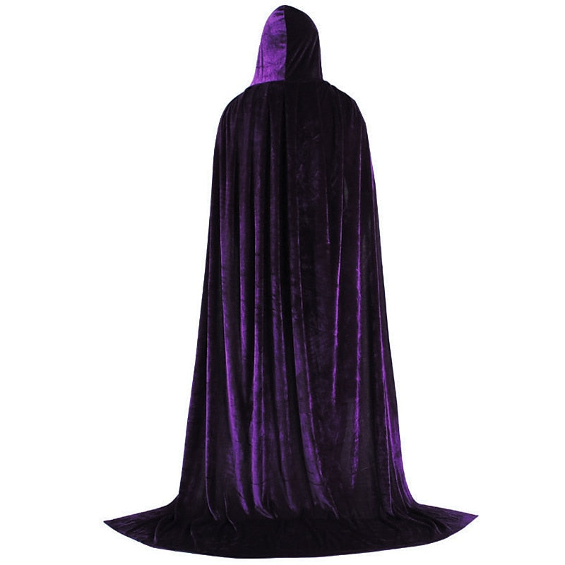 Solid Colour Witch Cloak Masquerade Cosplay Costume