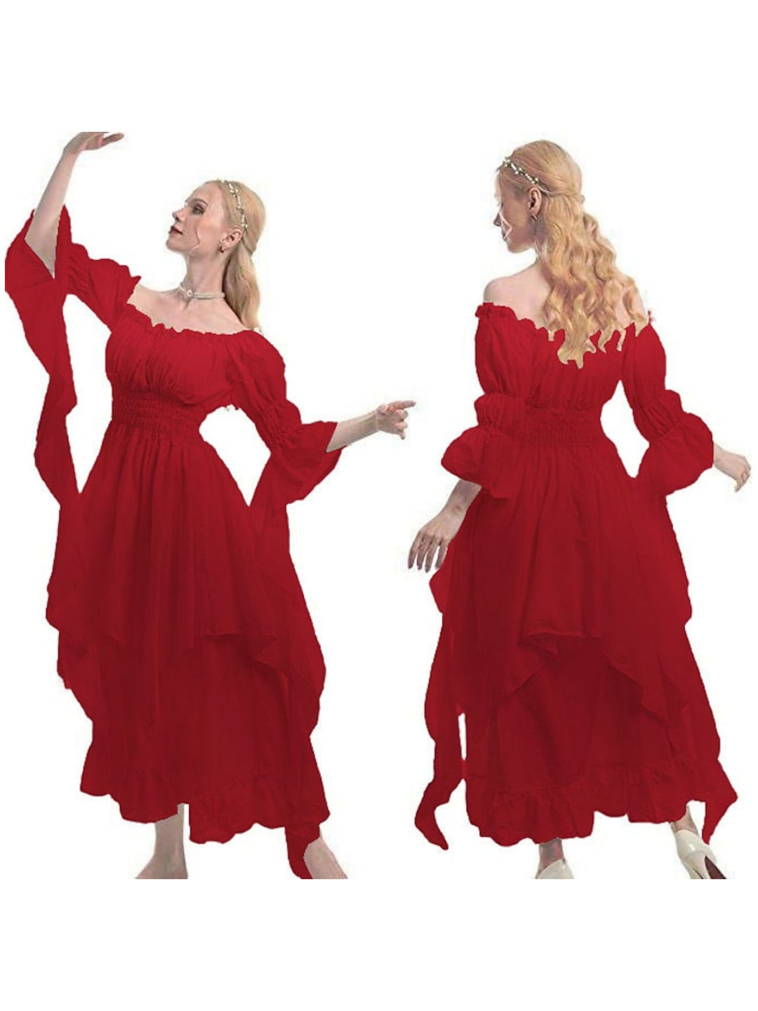 A-Line/Princess Scoop Long Sleeves Ankle-Length Vintage Dress