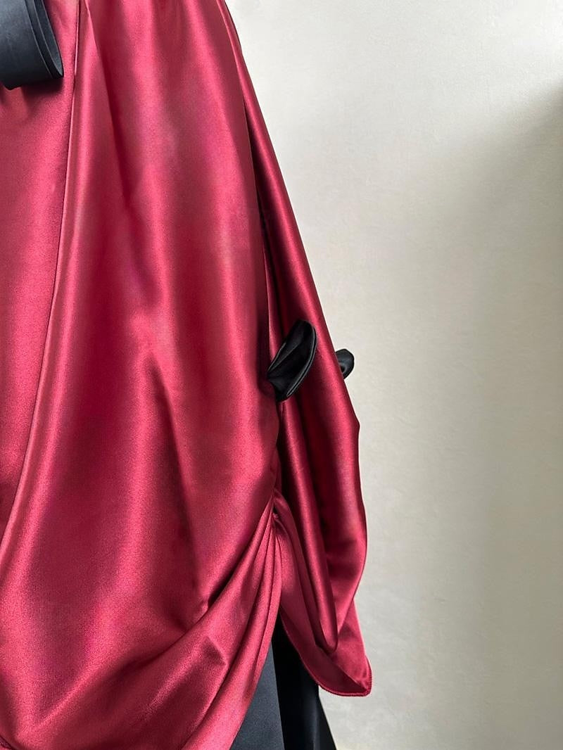 Ball Gown Scoop Short Sleeves Tea-Length Vintage Dress With Knotbow