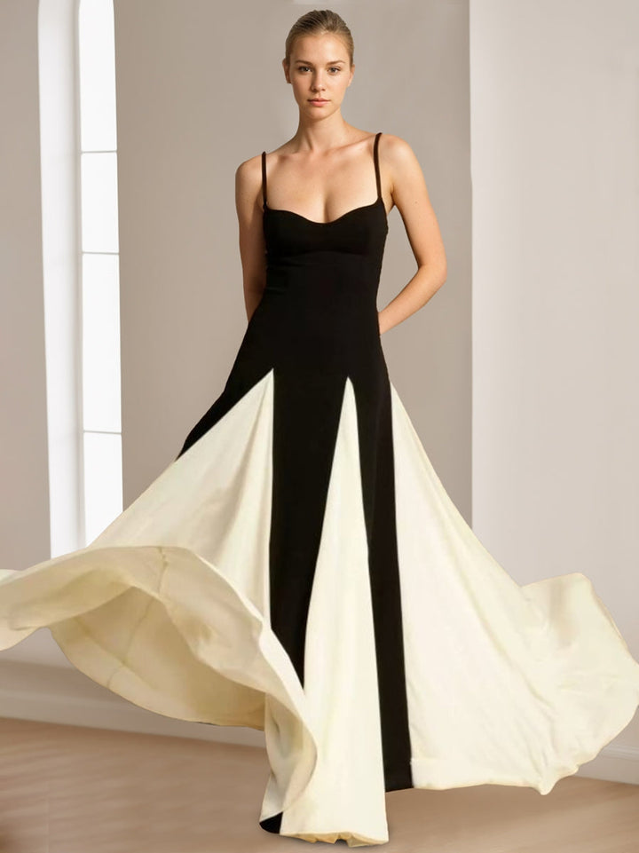 A-Line/Princess Spaghetti Straps Sleeveless Backless Elegant Prom Dresses