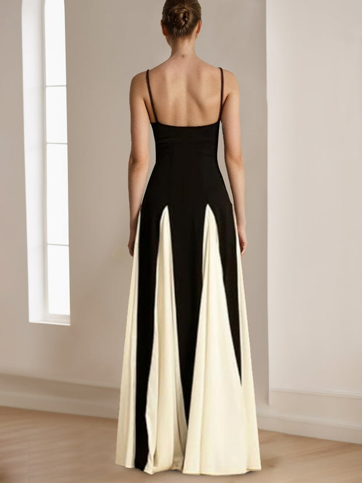 A-Line/Princess Spaghetti Straps Sleeveless Backless Elegant Prom Dresses