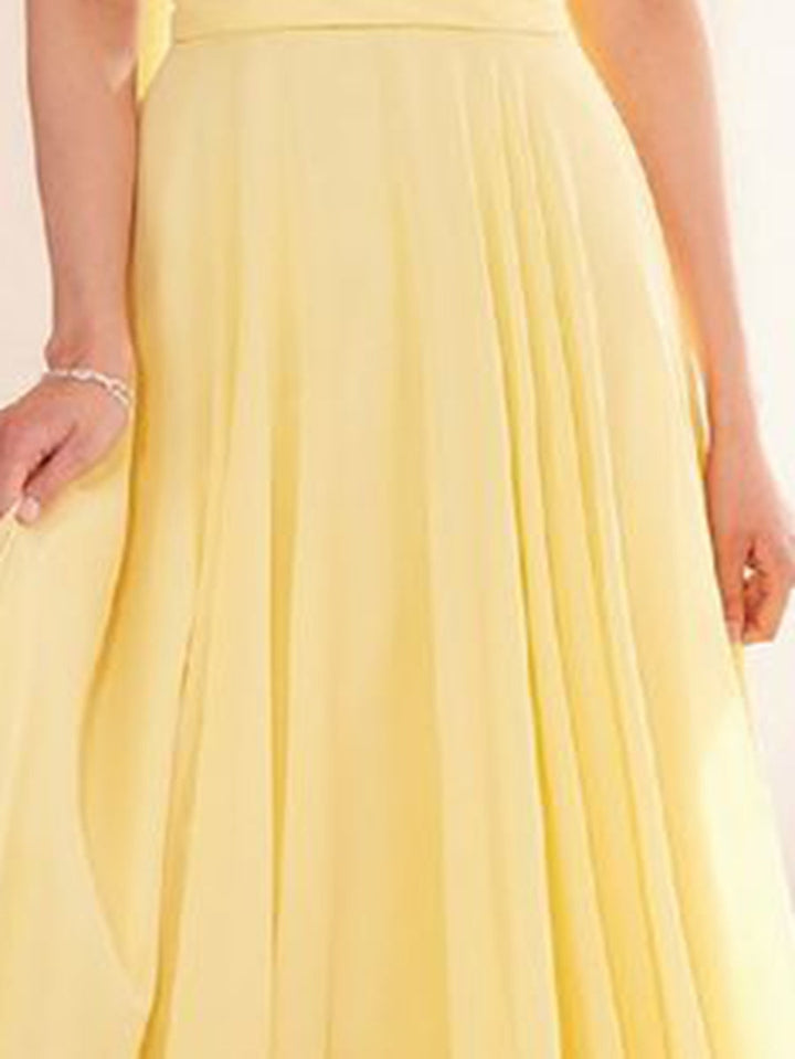 A-Line/Princess Strapless Sweetheart Backless Floor-Length Prom Dresses with Ribbon & Lace-up