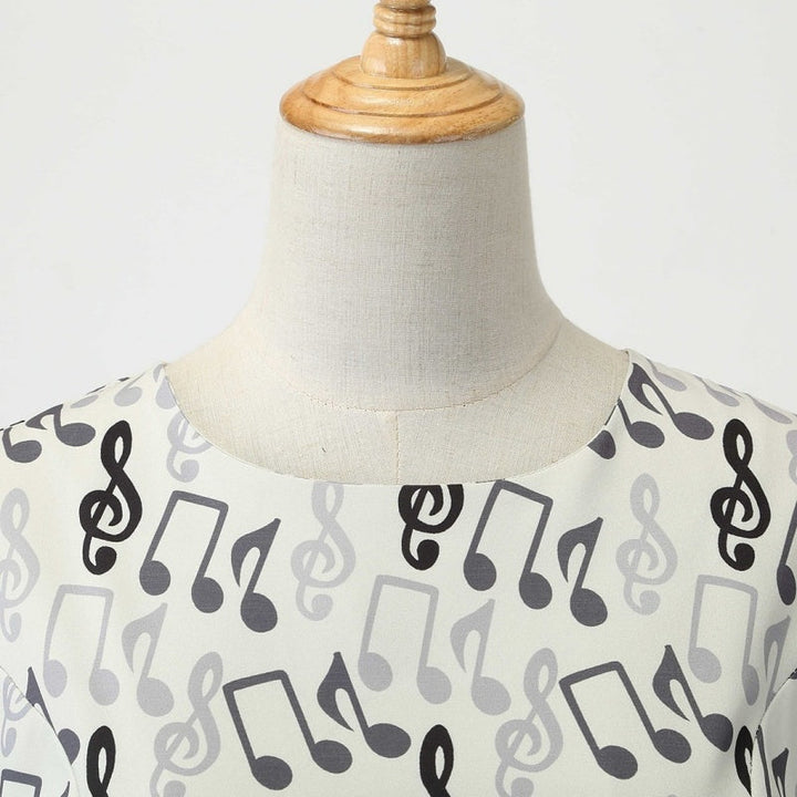 A-Line/Princess 1950s Scoop Short Sleeves Vintage Dresses with Bow Sash