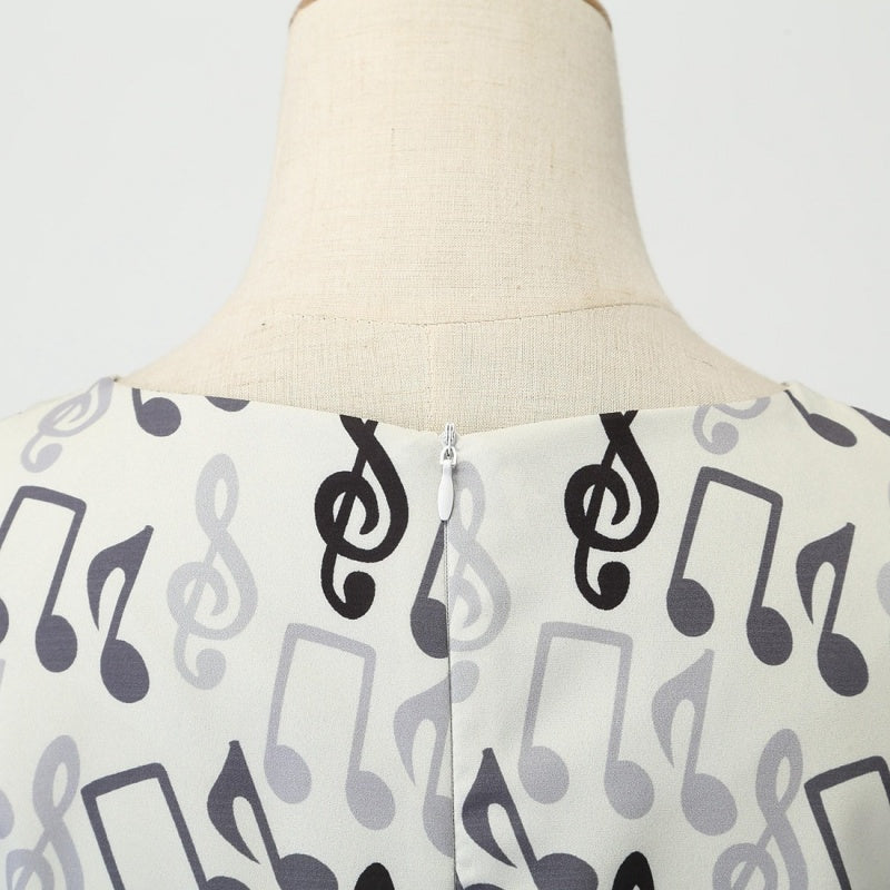 A-Line/Princess 1950s Scoop Short Sleeves Vintage Dresses with Bow Sash