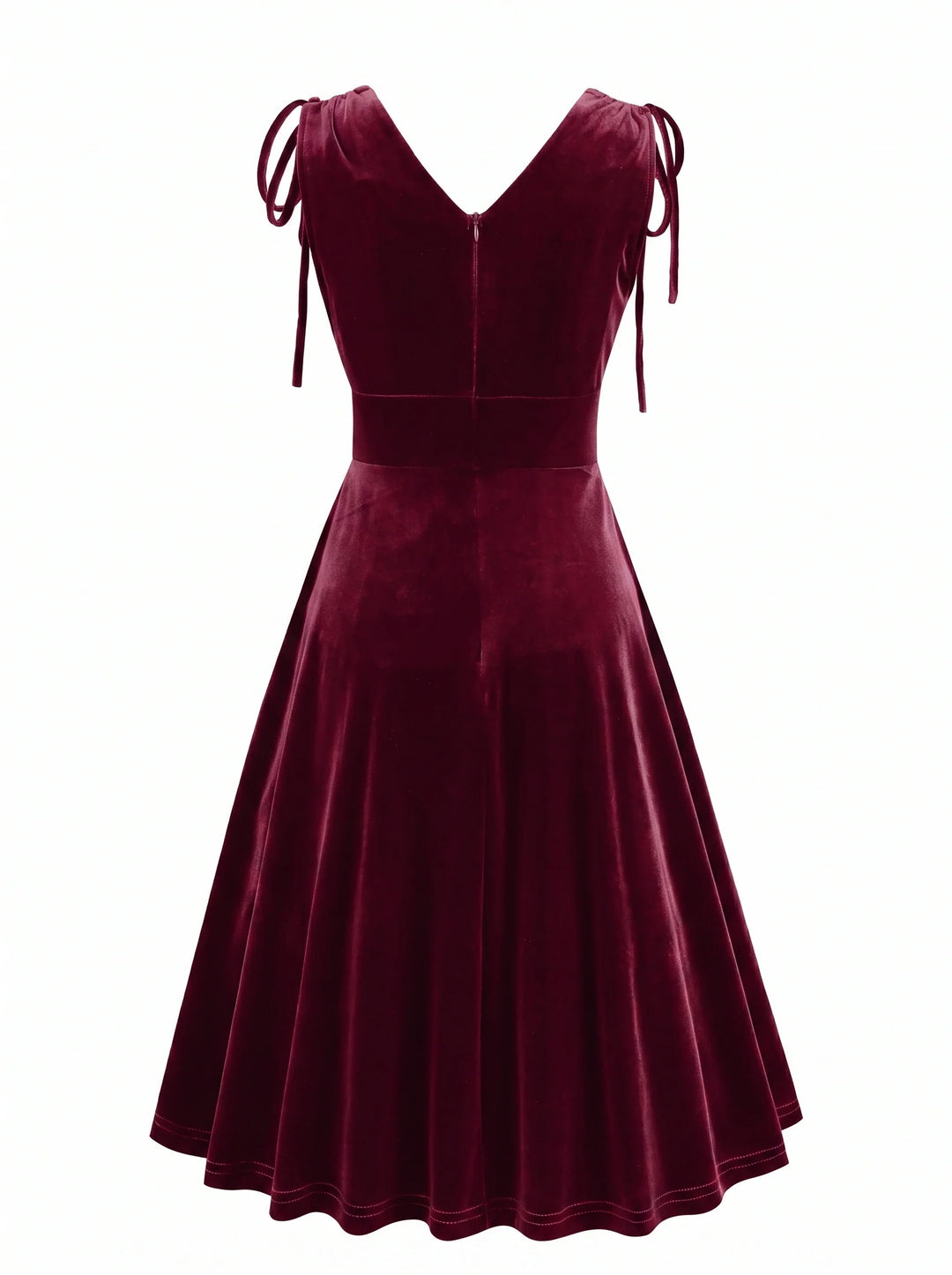 A-Line/Princess 1950s V-Neck Sleeveless Vintage Dresses with Pleats
