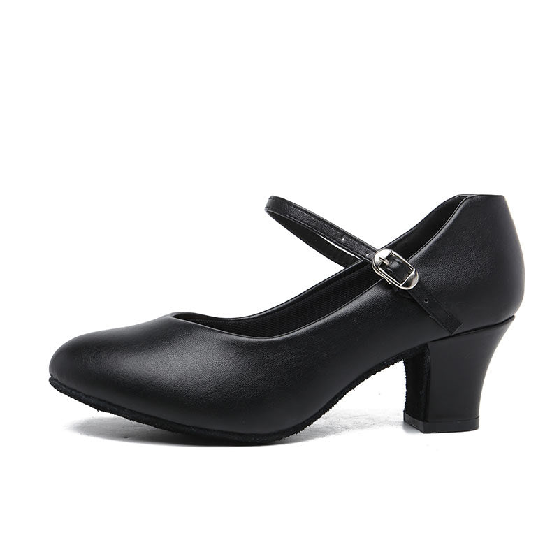 Women's Dancewear Shoes Faux Leather  Low Heel Closed Toe Dance Shoes