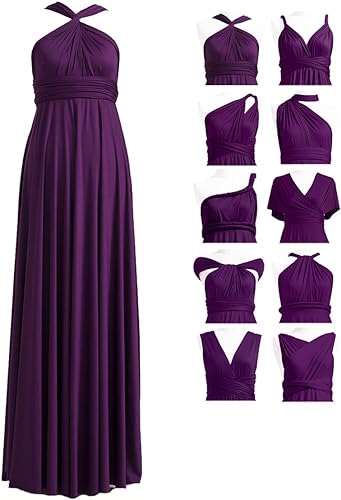 A-Line/Princess Sleeveless Floor-Length Convertible Bridesmaid Dresses