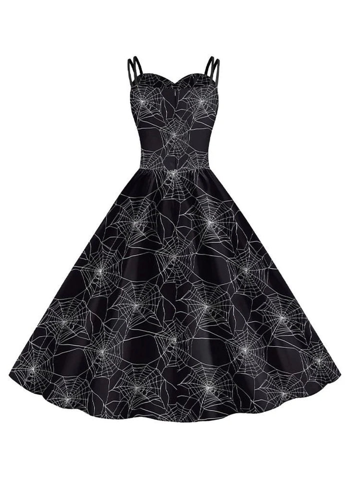 A-Line/Princess Sweetheart Sleeveless Tea-Length Halloween Performance Costumes Dress