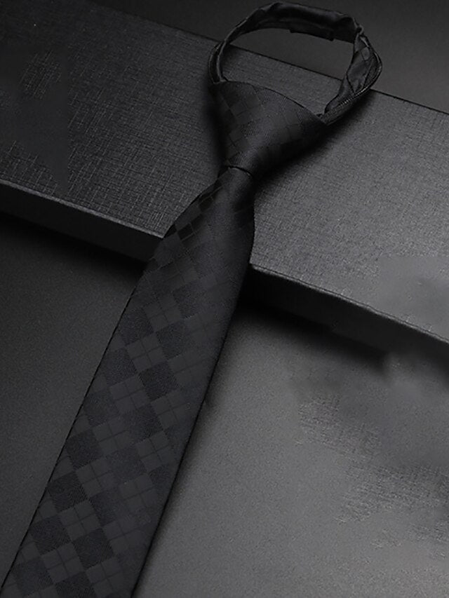 Men's Basic Ties Striped Solid colour