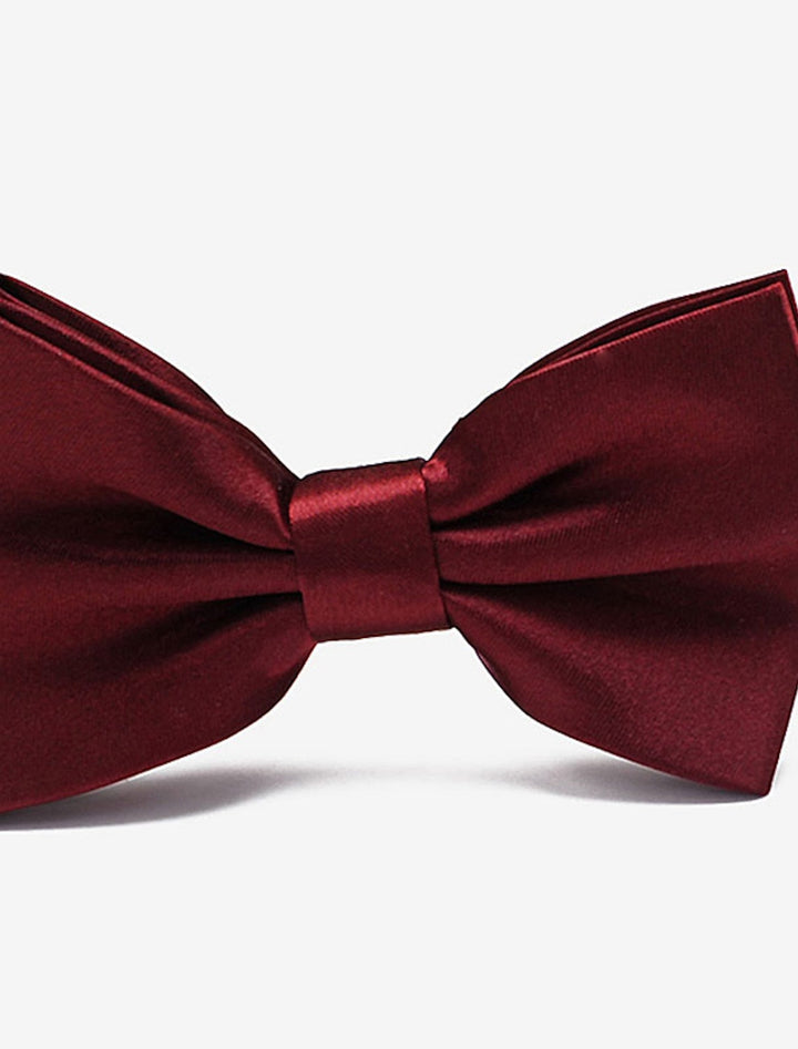 Men's Active Ties Solid coloured Black Red