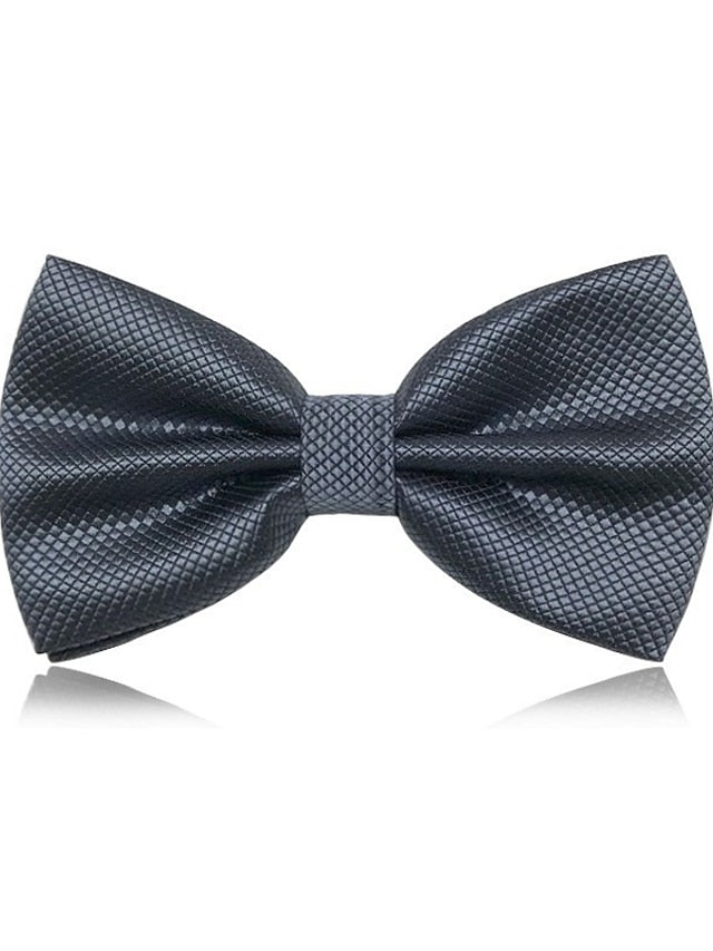 Men's Classic Bow Ties Formal Solid Tie - Plaid