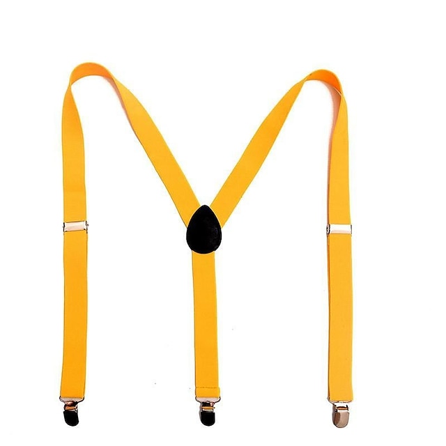 Men's Solid colour Suspender Polyester Nylon Metal Buck