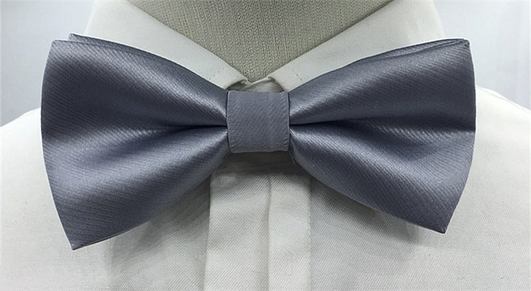 Men's Solid coloured Bow Tie Fashion Work Wedding Formal Classic Retro Bow