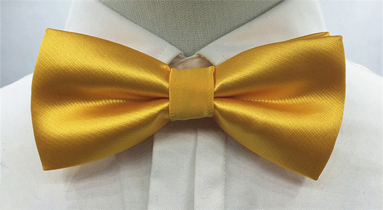 Men's Solid coloured Bow Tie Fashion Work Wedding Formal Classic Retro Bow