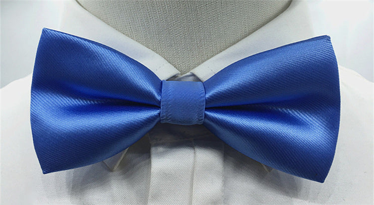 Men's Solid coloured Bow Tie Fashion Work Wedding Formal Classic Retro Bow