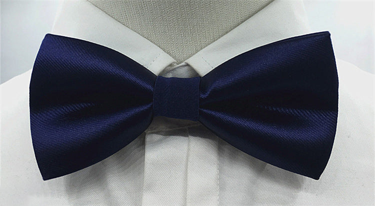 Men's Solid coloured Bow Tie Fashion Work Wedding Formal Classic Retro Bow