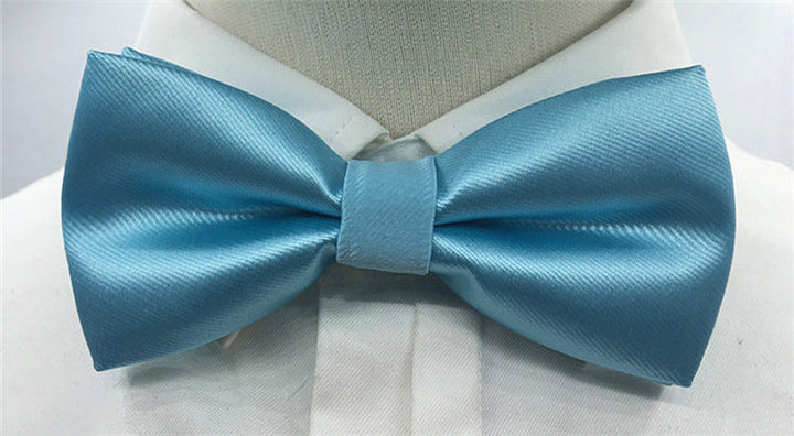 Men's Solid coloured Bow Tie Fashion Work Wedding Formal Classic Retro Bow