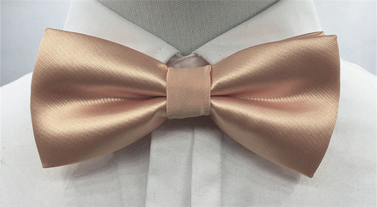 Men's Solid coloured Bow Tie Fashion Work Wedding Formal Classic Retro Bow