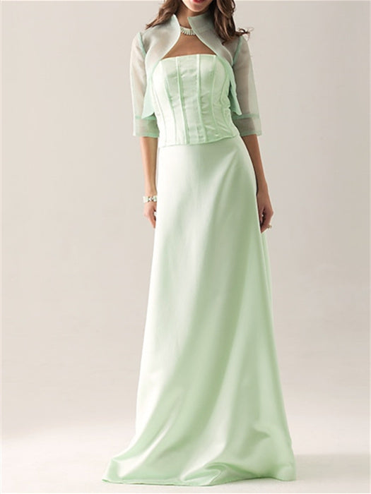 Elegant Coats / Jackets Half Sleeves Organza Wedding Wraps With Pure colour