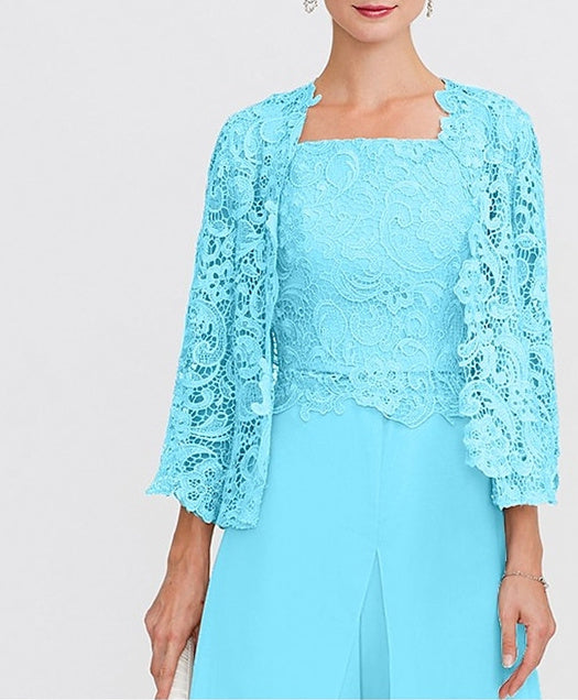 Women's Wedding Guest 3/4 Length Sleeve Floral Lace  Bolero Wrap/Shawl