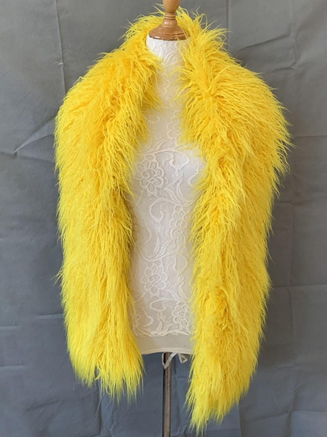 Women's Solid colour Sleeveless Faux Fur Casual Wedding Wrap