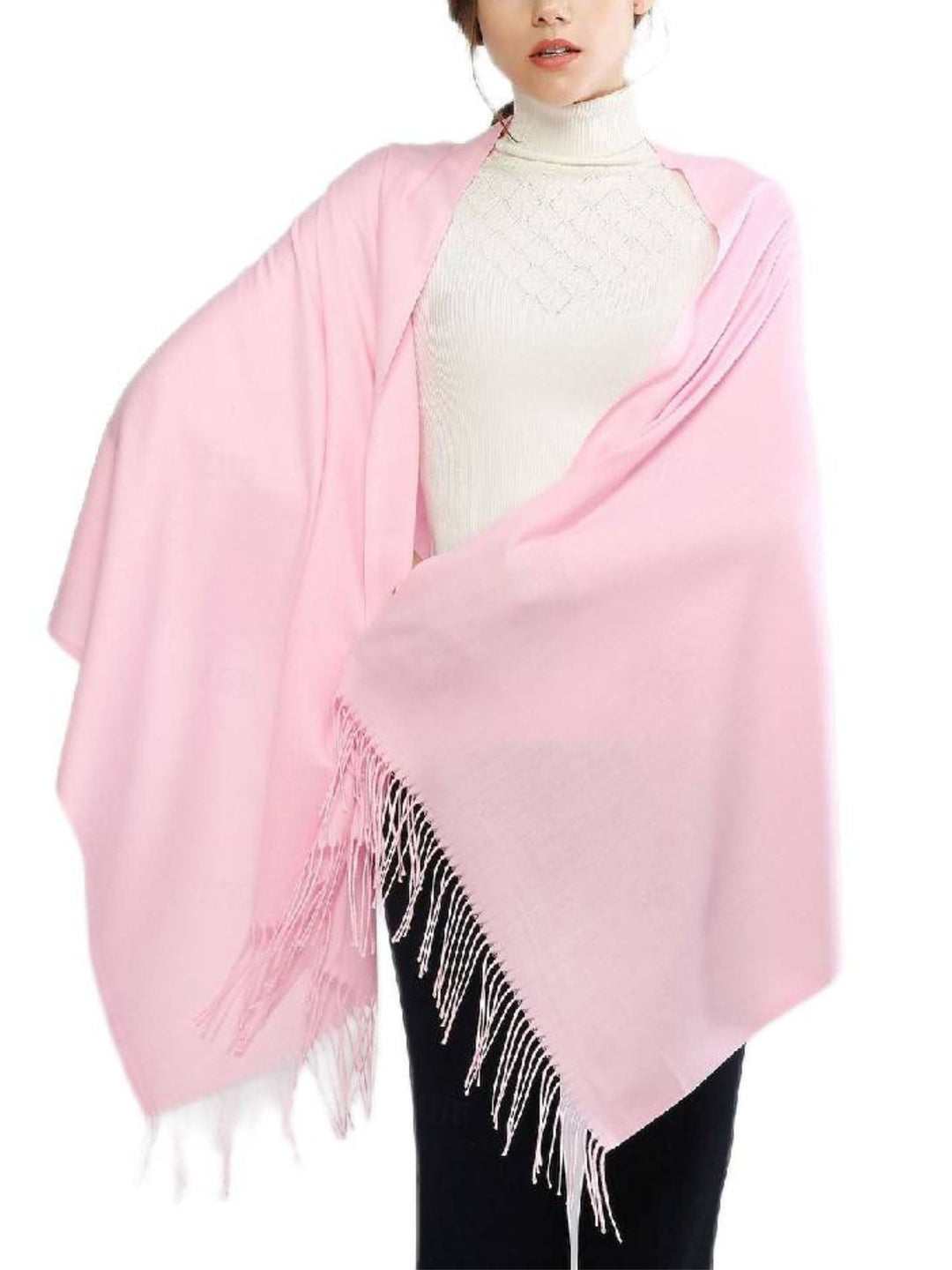 Women's Imitation Cashmere Pure colour Soft Winter Warm Wraps