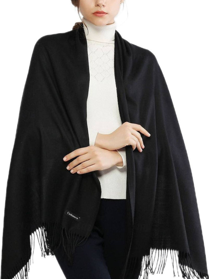 Women's Imitation Cashmere Pure colour Soft Winter Warm Wraps