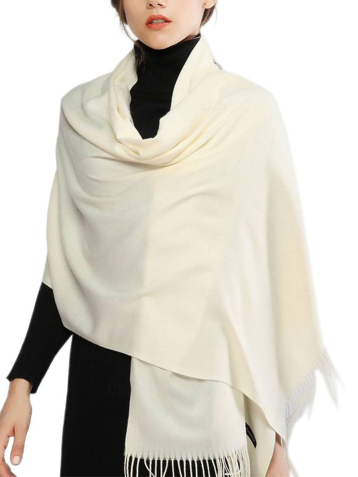 Women's Imitation Cashmere Pure colour Soft Winter Warm Wraps