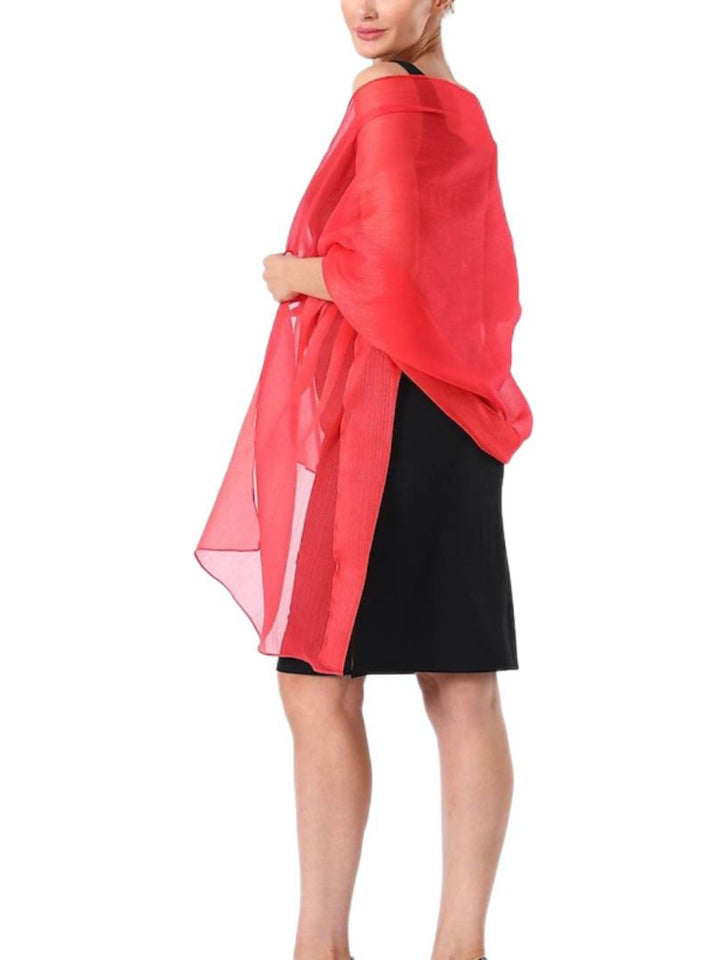 Women's Sparkling Pure colour Tulle Soft Elegant Shawl