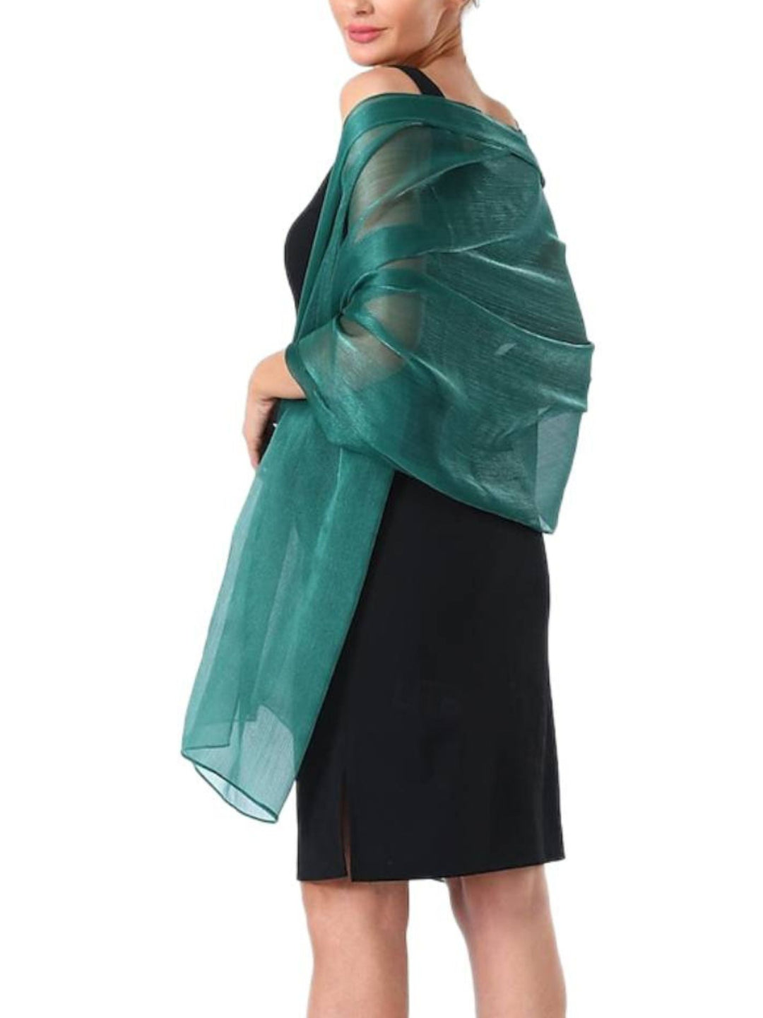 Women's Sparkling Pure colour Tulle Soft Elegant Shawl
