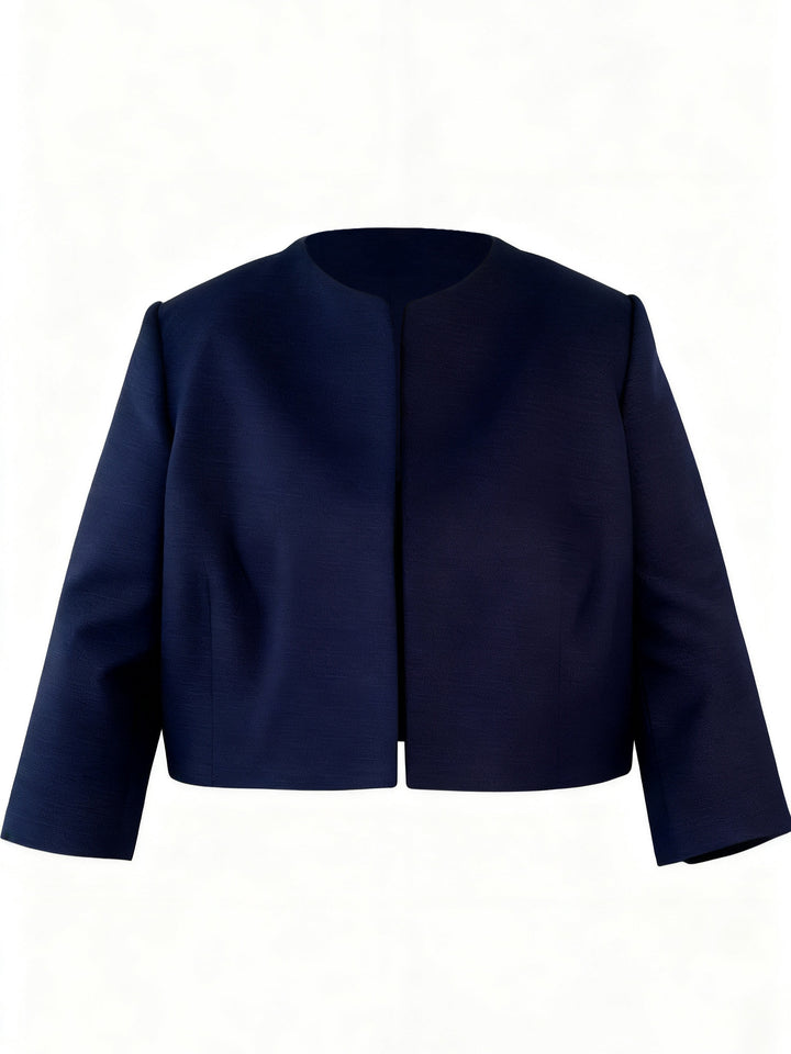 Elegant 3/4 Sleeves Satin Wraps With Pure colour