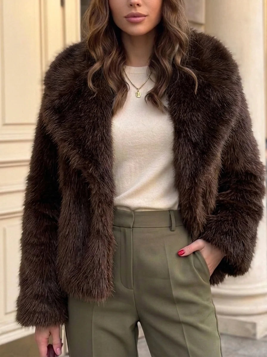 Women¡®s Luxury Faux Fur Warm Bolero Wraps