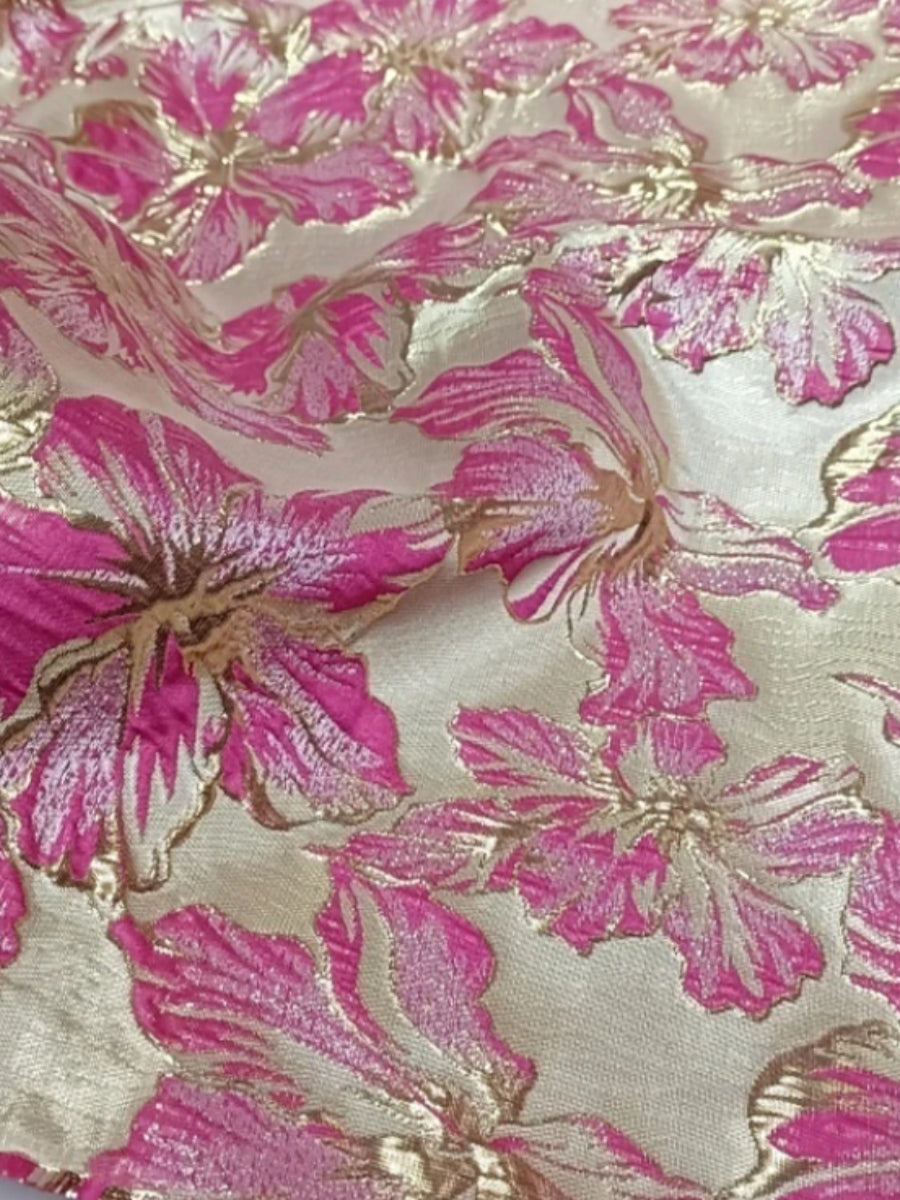 A-Line/Princess One-Shoulder Jacquard Cocktail Dresses Tea-Length Sleeveless Floral Formal Dresses