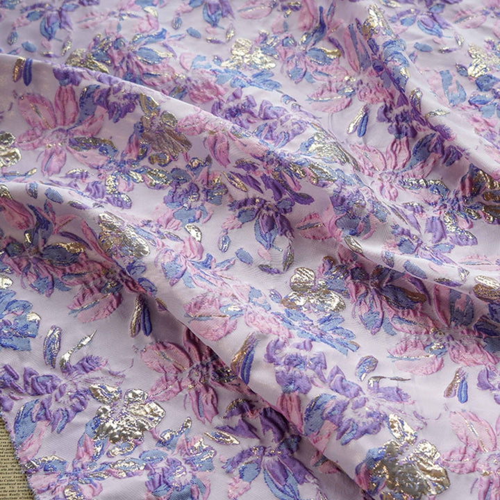 A-Line/Princess Square Collar Jacquard Cocktail Dresses with Bowknot Tea-Length Floral Sleeveless Formal Dresses