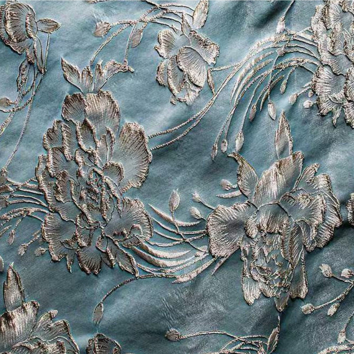 Sheath/Column Square Collar Jacquard Mother of the Bride Dresses Ruched Ankle-Length Floral Short Sleeves