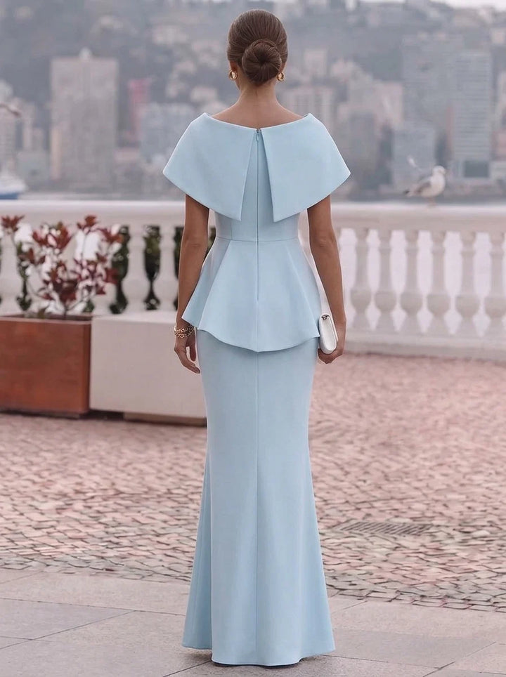 Trumpet/Mermaid Scoop Stretch Satin Formal Dresses Floor-Length Sleeveless Evening Dresses Rhinestones