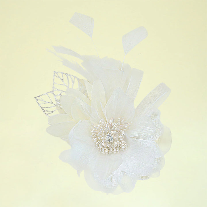 Feather Hair Combs with Feathers /  Wedding / Special Occasion / Horse Race Headpiece