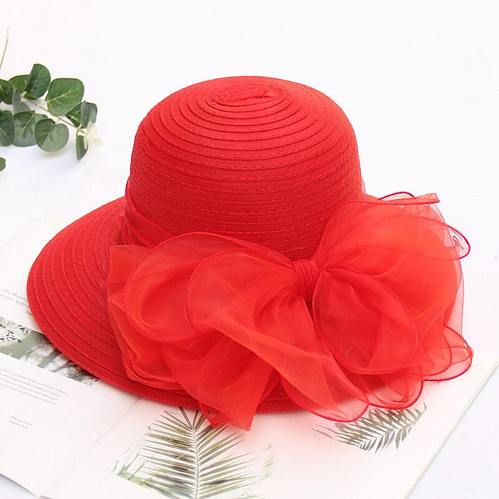 Fascinators Organza Holiday Beach Elegant Vintage With Pure Colour Appliques Headpiece  with Bowknot