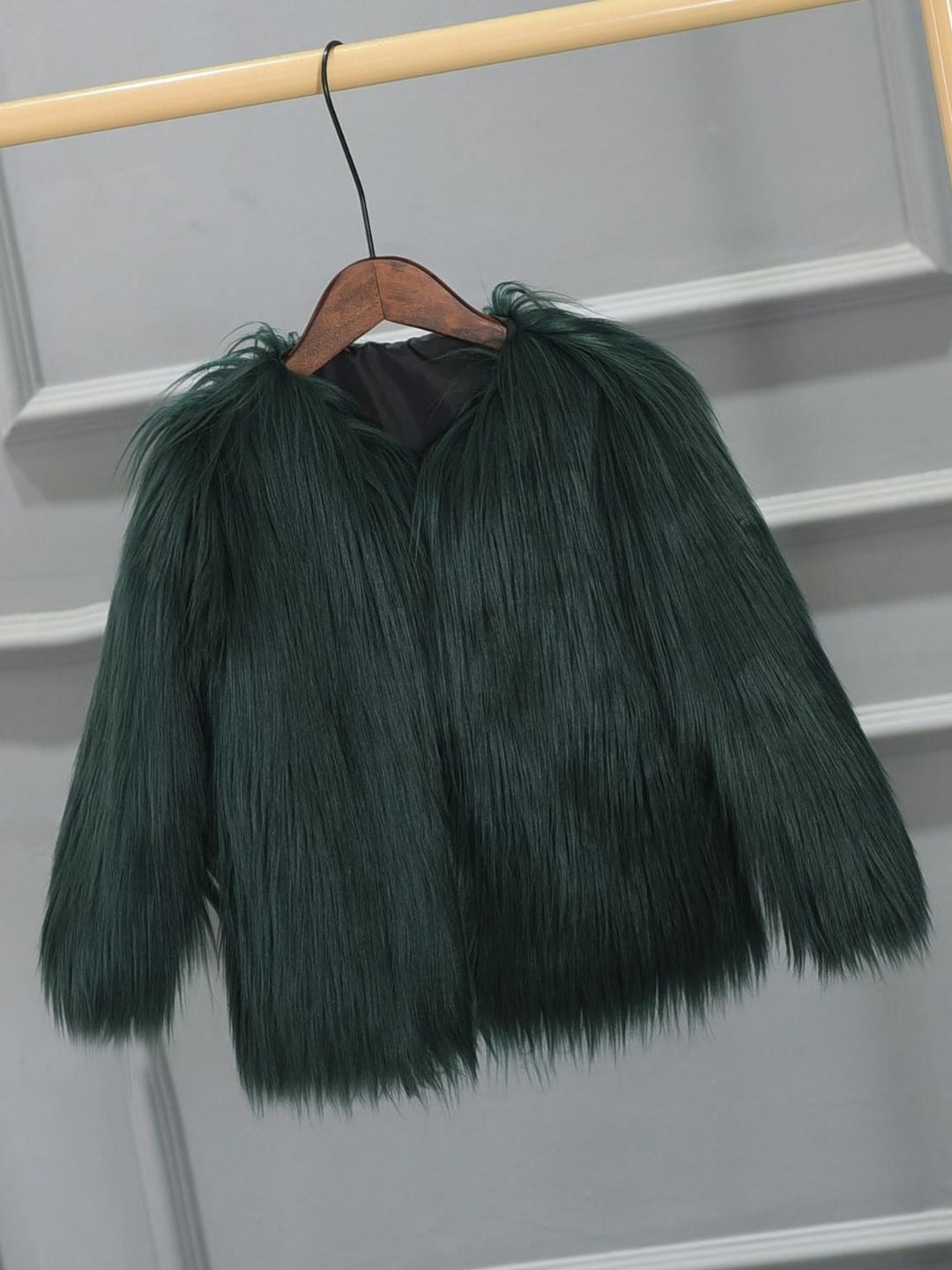 Women’s Faux Fur Long Sleeves Winter Warm Short Jackets