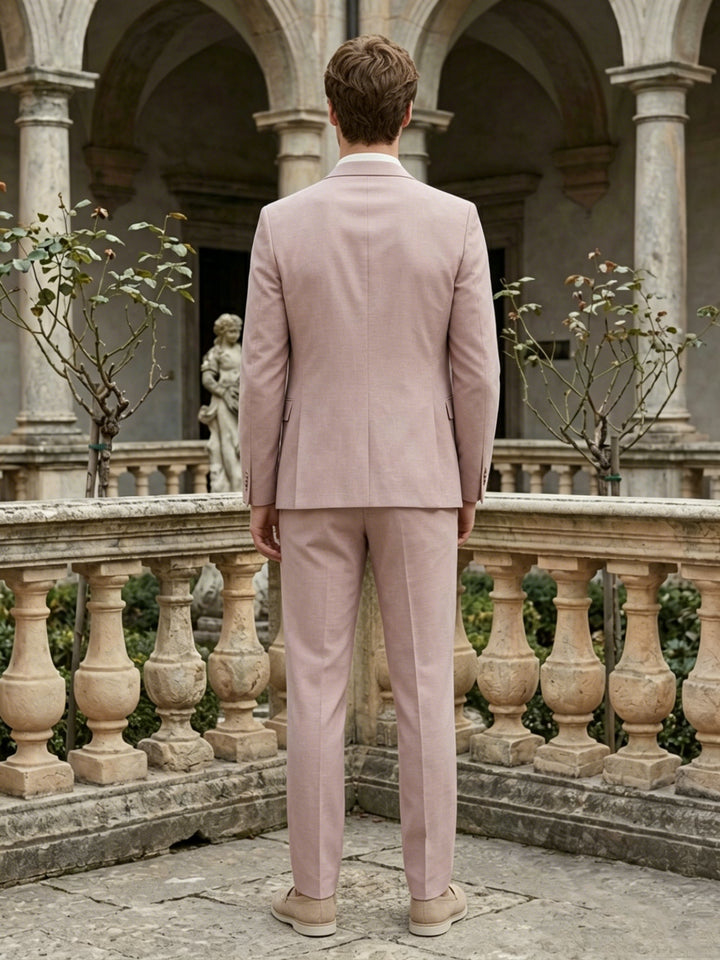 Pale Pink Bi-Stretch Comfort Suit