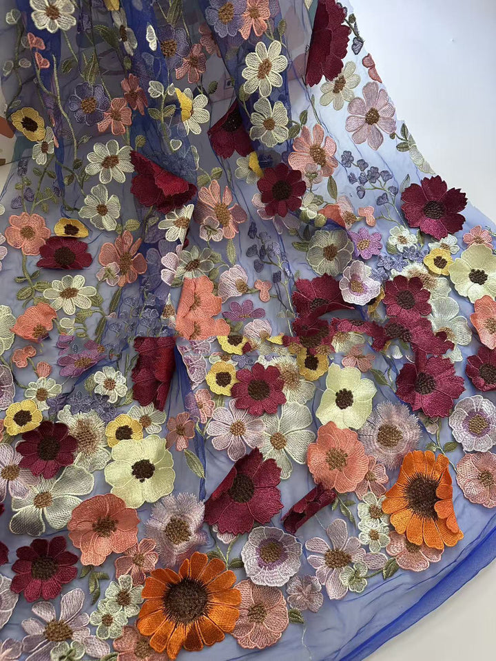 Sheath/Column Long Sleeves Tea-Length Mother of the Bride Dresses with Appliques