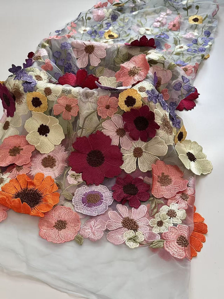 Sheath/Column Long Sleeves Tea-Length Mother of the Bride Dresses with Appliques