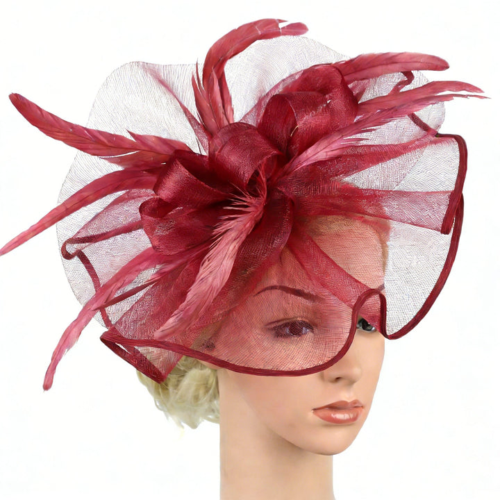 Mother of the Bride Feathered Fascinator Hat