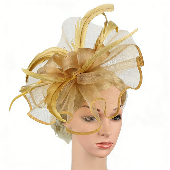 Mother of the Bride Feathered Fascinator Hat