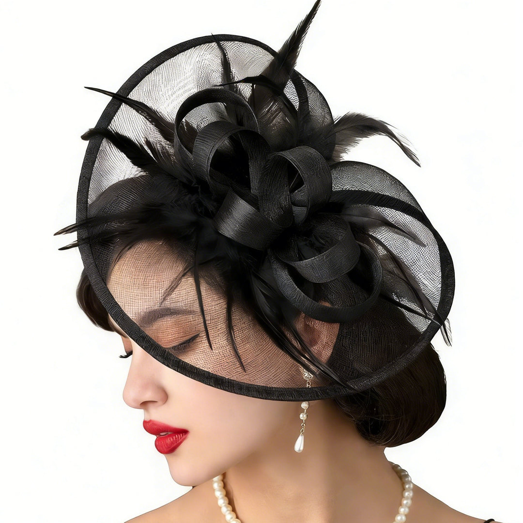 Mother of the Bride Feathered Fascinator Hat Matches Occasion Wear
