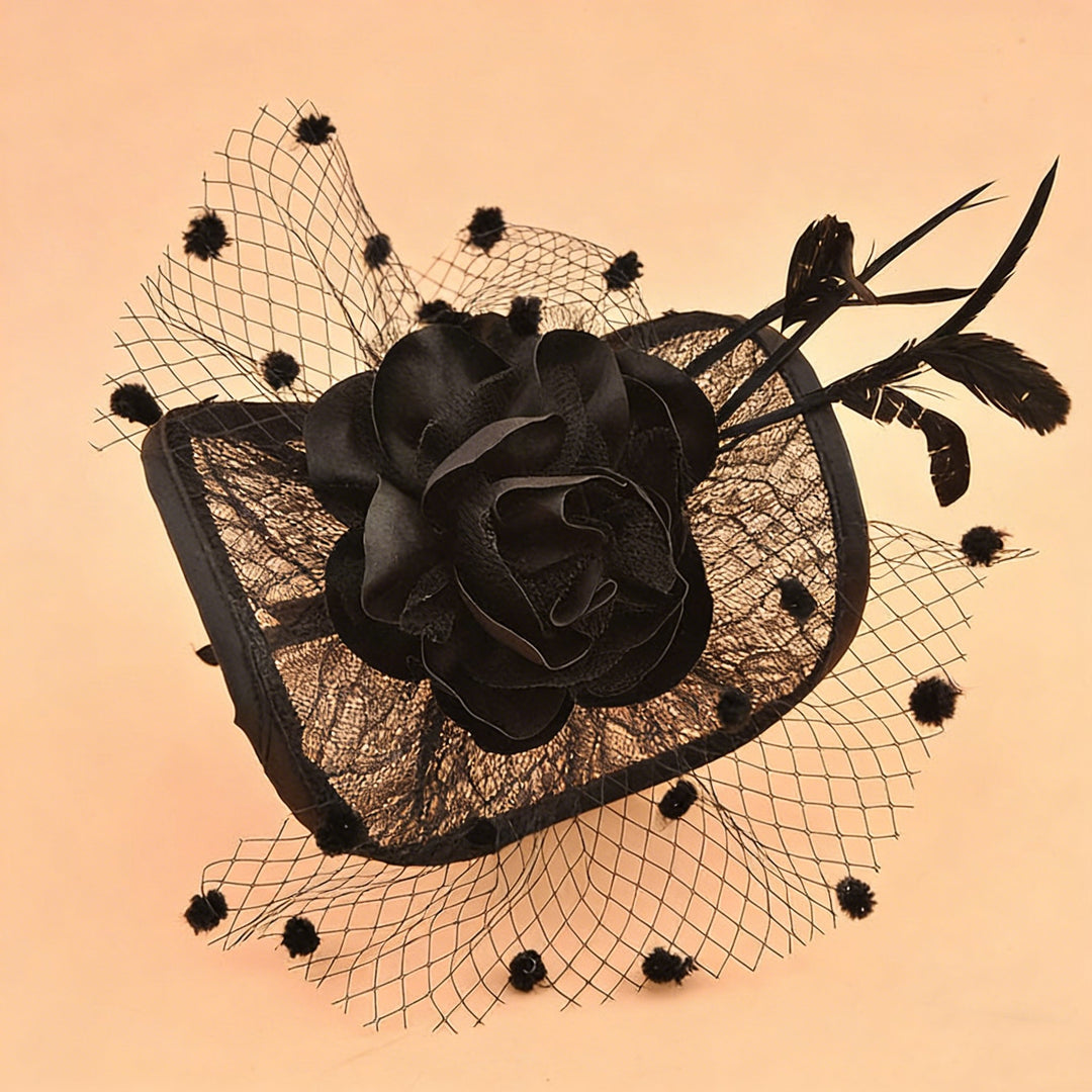 Elegant Wedding Guest Hat Feather Ladies Day Out Hatinator