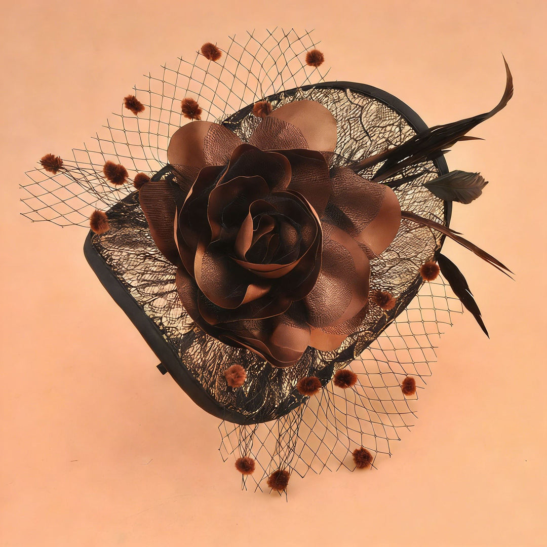 Elegant Wedding Guest Hat Feather Ladies Day Out Hatinator