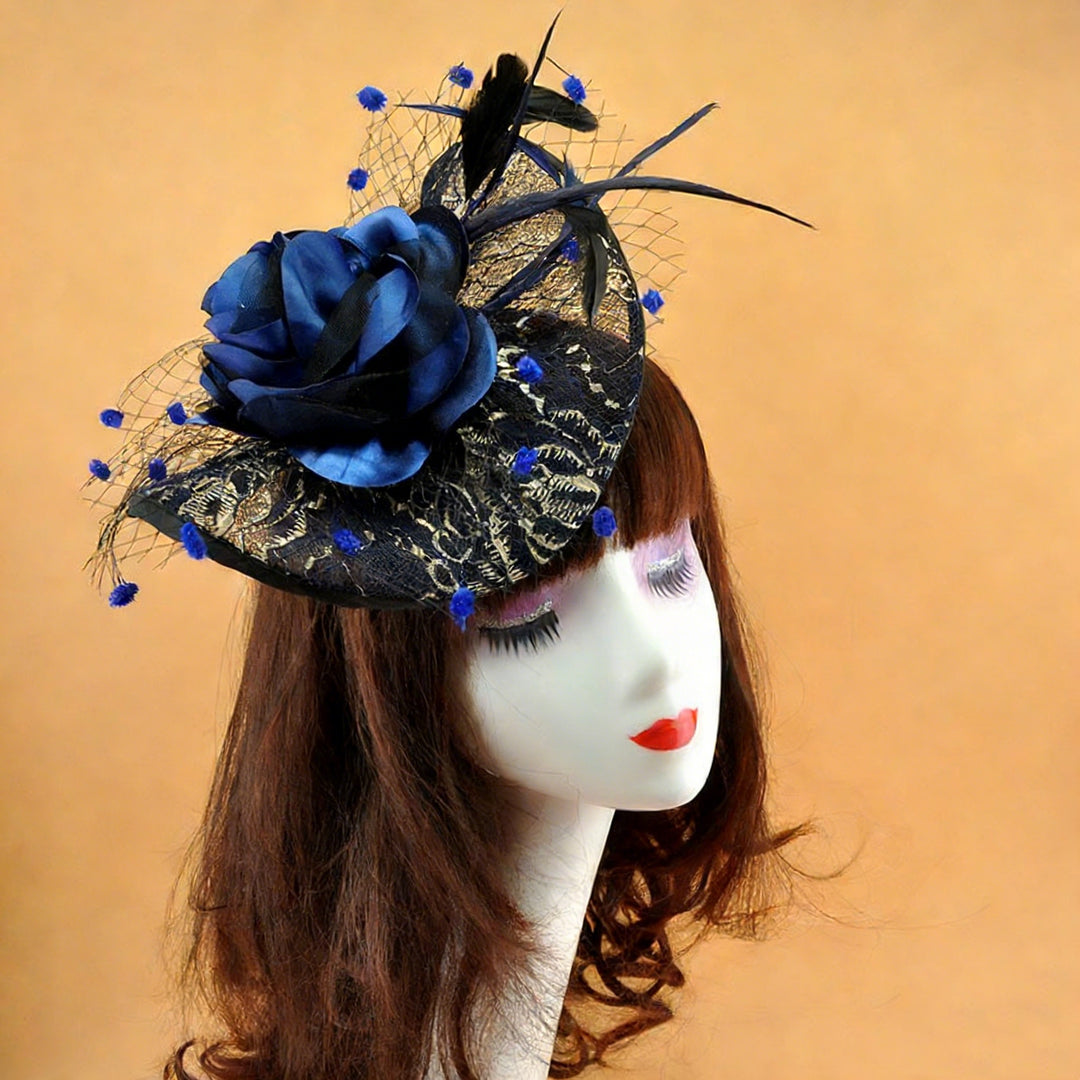 Elegant Wedding Guest Hat Feather Ladies Day Out Hatinator