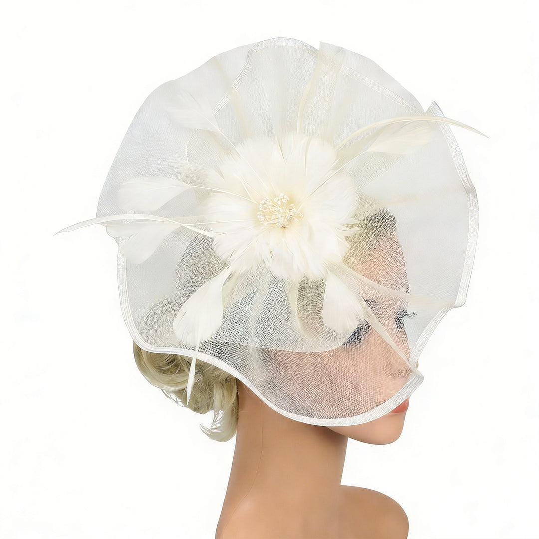 Mother of the Bride Feathered Fascinator Secure headband fit