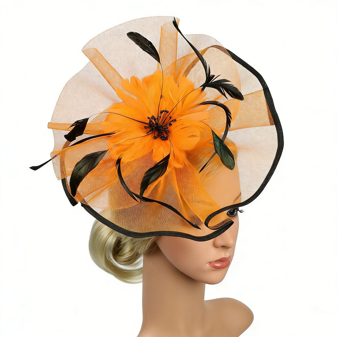 Mother of the Bride Feathered Fascinator Secure headband fit